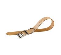 Ferplast Collare cane cani cuoio vera pelle regolabile FERPLAST NATURAL nero e naturale