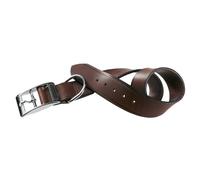 Ferplast Collare per cani VIP C15/27, Robusto cuoio di toro, Facile da regolare, A: 22÷27 cm - B: 15 mm Marrone