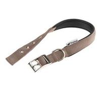 Collier chien chiens nylon souple rembourrage FERPLAST DAYTONA différentes tailles et couleurs Marron