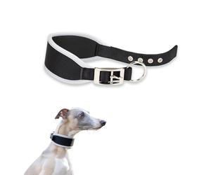 Ferplast Collier Chien ERGOCOMFORT C15/33, Collier pour lévrier, Rembourrage Doux, Argent