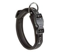 Ferplast Collier chien moyen SPORT DOG — rembourré, coutures réfléchissantes, 2 cm (33-43 cm), gris