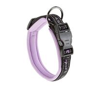 Ferplast Collier chien Sport Dog C15/35 - rembourré, réfléchissant, porte-nom, 15 mm 25-35 cm lilas