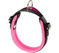 Ferplast Collier Ergonomique pour Chiens ERGOFLUO C15/33 avec Rembourrage et Fermeture à Micro-régulation Fuchsia Fuchsia G