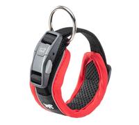 Ferplast Collier pour Chien Genius C15/35, réfléchissant, Respirant, réglable, Fermeture magnétique à dégagement Rapide, Collier pour Chiens de Petite Taille, Rembourrage Doux, Rouge