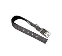 Ferplast Collier pour Chien Taille M/L en Nylon rembourré, Boucle réglable en métal, Tour de Cou 41-49 cm, Gris
