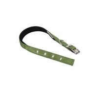 Ferplast Collier pour Chien Taille Moyenne, réglable, en Nylon rembourré, avec Boucle en métal, Tour de Cou 32-39 cm, Vert foncé
