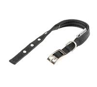 Ferplast Collier pour Petit Chien, réglable, rembourré, en Nylon, avec Boucle en métal, Tour de Cou 23-31 cm, Noir
