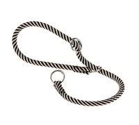 Ferplast Collier Semi-étrangleur Sport, Collier de Dressage avec Anneaux Ajustables, en Cordon Nylon, Longueur 50 cm, épaisseur 8 mm, Marron