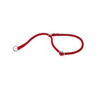 Ferplast Collier Semi-étrangleur Sport, Collier pour Chien, Collier de Dressage avec Anneaux réglables, en Cordon Nylon, Longueur 70 cm, épaisseur 13 mm, Rouge