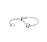Ferplast Collier Semi-étrangleur Sport, Collier pour Chien, Collier de Dressage avec Anneaux réglables, en Cordon Nylon, Longueur 35 cm, épaisseur 8 mm, Gris