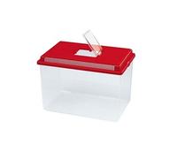 Ferplast Conteneur en Plastique pour Petits Animaux Geo Extra Large Aquarium Bac 11 L pour Poissons, Terrarium, Insectes,Grilles de Ventilation, 35,6 X 23,4 X H 22,8 cm Rouge