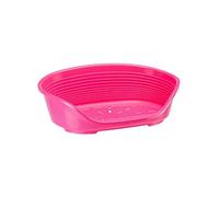 Ferplast Panier pour chien Siesta Deluxe T2 – plastique antidérapant – Rose 49×36×17,5 cm