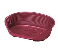 Ferplast Panier chien/chat Siesta Deluxe – 100% plastique, antidérapant, respirant Bordeaux