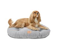 Ferplast Coussin pour Chien de Taille Moyenne, Panier pour Chat, Tissu bouclé synthétique Lavable, Rembourrage Moelleux, 65 x 42 x 4 cm. Gris