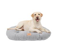 Ferplast Coussin pour Chien de Taille Moyenne, Panier pour Chat, Tissu bouclé synthétique Lavable, Rembourrage Moelleux, 78 x 50 x h 5 cm. Gris