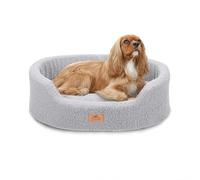 Ferplast Coussin pour Chien de Taille Moyenne, Panier pour Chat, Tissu bouclé synthétique Lavable, Rembourrage Moelleux, 65 x 46 x H 17 cm. Gris