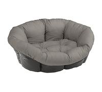 Ferplast Coussin pour Panier Chien et Chat Sofa' 2 en Coton, Coussin Rembourré Lit Canapé, Remplacement pour Corbeille Plastique, Lavable, 52 x 39 x h 21 cm, Taupe