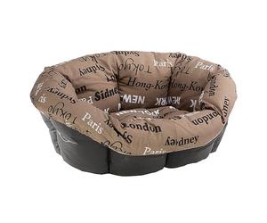 Ferplast Coussin pour Panier Chien SOFA' 12, en Coton, Matelas Coussin Rembourré pour Lit pour Chien d'intérieur, Remplacement pour Corbeille en Plastique Chien, Lavable, 114 x 83 x h 37 cm, Marron