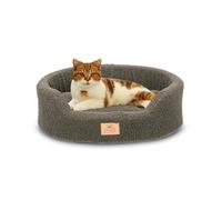 Ferplast Coussin pour Petit Chien, Panier pour Chat, Tissu synthétique bouclé Lavable, Rembourrage Moelleux, Dimensions : 45 x 35 x h 13 cm. Vert.