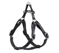 Ferplast Daytona Harnais pour Chien, Harnais pour Petits Chiens, Harnais Chien Reimburré, Réglable, Noir