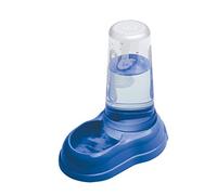 Ferplast Distributeur Croquettes Chiens et Chats, Distributeur de Nourriture sèche ou Eau 0,6 Litre, Fond antidérapant, 12,5 x 19 x h 19,5 cm Bleu