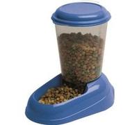Ferplast Distributeur Croquettes Zenith 3l En Plastique - 29,2x20,2x28,8 - Bleu - Chien Et Chat