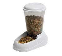 Ferplast Distributeur de croquettes pour Chiens et Chats Zenith, 3 litres, Distributeur de croquettes pour Animaux, Fond antidérapant, 20,2 x 29,2 x h 28,8 cm Blanc