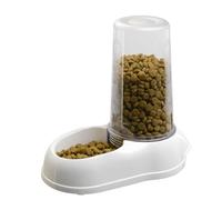 Ferplast Distributeur de Nourriture ou d'eau pour Chiens et Chats AZIMUT 5500, Distributeur de Nourriture sèche et Eau de 5,5 Litre, Fond antidérapant, 23 x 41 x h 37,5 cm, Blanc