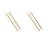 Ferplast Échelle à Oiseaux, Accessoires Cages Oiseaux, Echelle Perruches, Perroquets en Bois, 8,9 x 1,1 x h 37 cm. (Lot de 2)