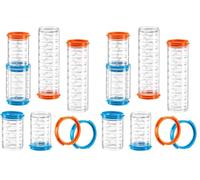 Ferplast Ensemble de Tubes Hamster, Accessoire Cage Hamster, Total 7 pièces, Tunnels pour Hamsters Transparents avec Trous de Ventilation, Raccords Inclus, KIT Tube Tunnel, Jouet Hamsters (Lot de 2)