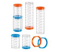 Ferplast Ensemble de Tubes Hamster, Accessoire Cage Hamster, Total 7 pièces, Tunnels pour Hamsters Transparents avec Trous de Ventilation, Raccords Inclus, KIT Tube Tunnel, Jouet Hamsters