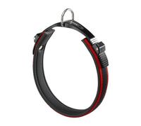 Ferplast Ergocomfort C25/51 Collier Rouge micro règlable avec Rembourrage pour Chien, Largeur: 2,5 Cm, Longueur: 43 à 51 Cm,