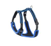 Ferplast - Ergocomfort S / 75463939 - Harnais rembourré - Cou 32 cm / 42 cm - Poitrine 46 cm / 56 cm - Bleu