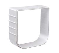 Ferplast Extension pour Porte pour Petits Chiens et Chats Chatière Basculante Swing 1 Extension, 15,5 X 5 X H 16 cm, Profondeur 5 cm, Blanche