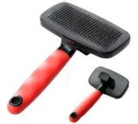Ferplast Ferplast Brosse carde pour chiens et chats GRO 5956, idéal pour animaux à poils moyens et longs, poils faciles à enlever, 12,5 x h 19 cm G
