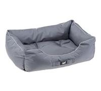 Ferplast Lit pour Chien Coussin pour Chien Chien Grande Taille Tissu Anti-Rayures Lavable en Machine à 30° Matelas imperméable pour Chien 78 x 56 x 22 cm Gris