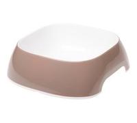 Ferplast Gamelle pour Chat Glam - Gamelle à Nourriture et à Eau pour Chat en Plastique à la Mode, antidérapant, Facile à Nettoyer, 0,4 Litre, Gris
