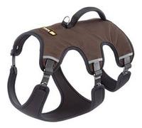 Ferplast Ferplast Harnais ergonomique pour chiens de taille moyenne-petite ERGOTREKKING P SMALL, fermeture par micro-regulation, rembourrage souple, réflechissant, idéal pour les excursions, Marron Ma