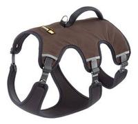 Ferplast Ferplast Harnais ergonomique pour chiens de taille très grande ERGOTREKKING P LARGE, fermeture par micro-regulation, rembourrage souple, réflechissant, idéal pour les excursions, Marron Marro