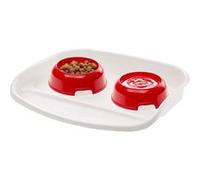 Ferplast Plateau De Propreté Lindo Pour Chiens Avec Écuelle Party 4 Rouge 445 X 34 X 7 Cm 06 L