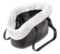 Ferplast Ferplast Sac de transport pour chiens WITH ME WINTER, EVA, caoutchouc souple plastifié, avec housse en fourrure écologique, poignées réglables, ceinture de sécurité inclus, 21,5 x 43,5 x h 27