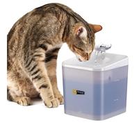 Ferplast Fontaine a Eau Chat ARES Fontaine à Eau pour Chat, Distributeur Eau Chat avec LED, capacité 2 litres, Filtre à Trois Niveaux, Alimentation Incluse