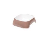 Ferplast Gamelle pour Chat Glam - Gamelle à Nourriture et à Eau pour Chat en Plastique à la Mode, antidérapant, Facile à Nettoyer, 0,2 Litre, Gris