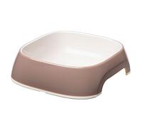 Ferplast Gamelle pour Chien Glam - Gamelle en Plastique élégante pour l'eau et la Nourriture du Chien, antidérapante, Facile à Nettoyer, 0,75 Litre, Gris
