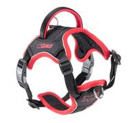 Ferplast Genius Harnais pour Chien de Petite Taille, réfléchissant, Respirant, réglable, Fermeture magnétique à dégagement Rapide, Harnais pour Chien, Rembourrage Doux, Rouge