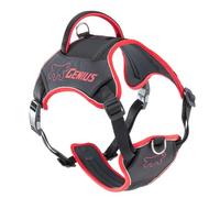 Ferplast Genius Harnais pour Chien Grande Taille, réfléchissant, Respirant, réglable, Fermeture magnétique à dégagement Rapide, Harnais pour Chien, Rembourrage Doux, Rouge