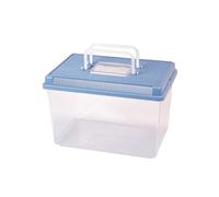 Ferplast GEO Conteneur pour petits animaux, poissons, tortues et insectes LARGE - 30 x 20 x h 20.3 cm - 6 L - Bleu clair