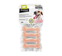 Ferplast Goodbite Natural Os Jambon Xs Jouet À Macher pour Chiens 15g X4, 8,2 X 2,6 X H 1,2 Cm Sachet de 4 Jouets