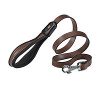 Ferplast Guinzaglio per Cani Guinzaglio pelle maniglia imbottita cani cane due misure GIOTTO BROWN G
