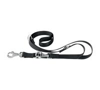 Ferplast Guinzaglio per l'addestramento di cani CLUB GA20/200, Robusto nylon, Lunghezza regolabile, 20 mm x L 120÷200 cm Nero
